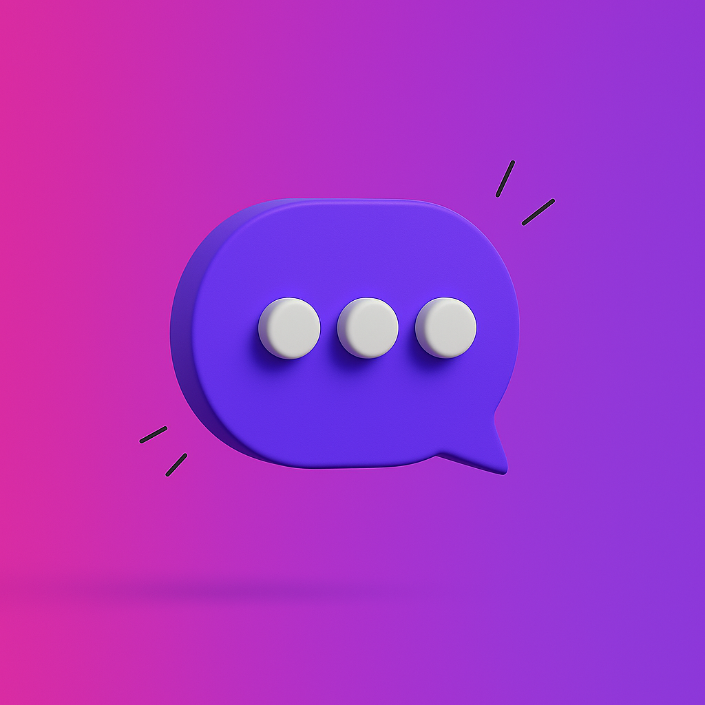 Chat bubble illustration
